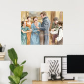 Die Freude von Mary und Tom feiern Poster (Heimbüro)