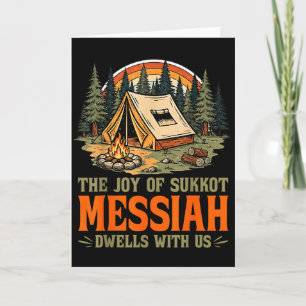 Die Freude von Sukkot Messias wohnt bei uns jüdisc Karte