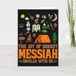 Die Freude von Sukkot Messias wohnt bei uns jüdisc Karte