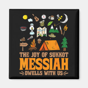 Die Freude von Sukkot Messias wohnt bei uns jüdisc Magnet