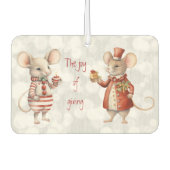 Die Freude, Weihnachtsmäuse zu geben Autolufterfrischer (Vorderseite)