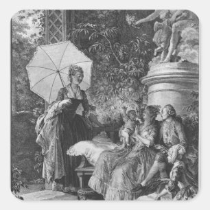 Die Freuden der Mutterschaft Quadratischer Aufkleber