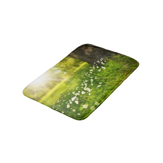 Die Freuden des Frühlings Badematte (Schrägansicht)