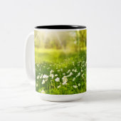 Die Freuden des Frühlings Zweifarbige Tasse (Vorderseite Links)
