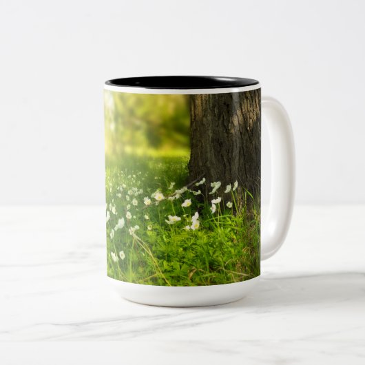 Die Freuden des Frühlings Zweifarbige Tasse (VorderseiteRechts)