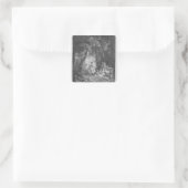Die Freuden des Sommers Quadratischer Aufkleber (Tasche)
