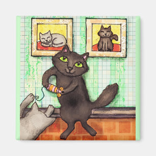 Die Freund-Kunst-Magnet des Katzen-Liebhabers Magnet