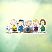 Die Freunde von Erdnüssen in einer Reihe Fensteraufkleber (Blatt 3)