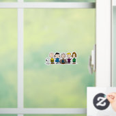 Die Freunde von Erdnüssen in einer Reihe Fensteraufkleber (Zuhause)