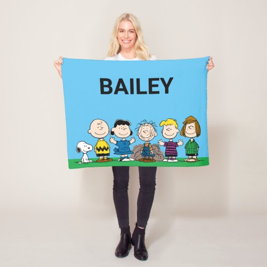 Die Freunde von Erdnüssen in einer Reihe Fleecedecke (Beispiel)