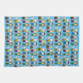 Die Freunde von Erdnüssen in einer Reihe Geschirrtuch (Horizontal)