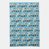 Die Freunde von Erdnüssen in einer Reihe Geschirrtuch (Vertikal)