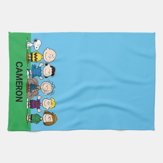 Die Freunde von Erdnüssen in einer Reihe Geschirrtuch (Horizontal)