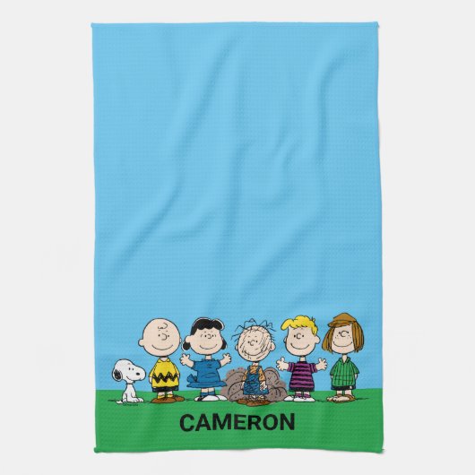 Die Freunde von Erdnüssen in einer Reihe Geschirrtuch (Vertikal)