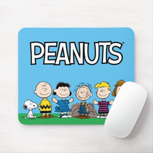 Die Freunde von Erdnüssen in einer Reihe Mousepad (Mit Mouse)