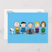 Die Freunde von Erdnüssen in einer Reihe Postkarte (Vorne/Hinten)