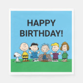 Die Freunde von Erdnüssen in einer Reihe Serviette (Vorderseite)