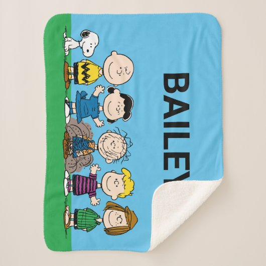 Die Freunde von Erdnüssen in einer Reihe Sherpadecke (Vorderseite)