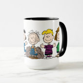 Die Freunde von Erdnüssen in einer Reihe Tasse (VorderseiteRechts)