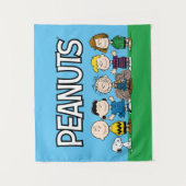 Die Freunde von Erdnüssen in einer Reihe Wandteppich (Vorderseite)