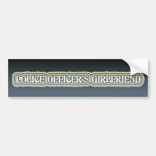 Die Freundin des Polizeibeamten Autoaufkleber