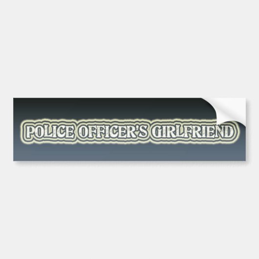 Die Freundin des Polizeibeamten Autoaufkleber (Vorne)