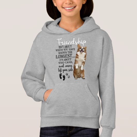 Die Freundschaft mit Corgi dreht sich nicht darum, Hoodie (Vorderseite)