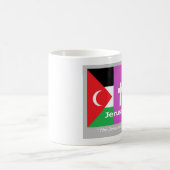 Die Friedensflagge von Jerusalem Kaffeetasse (Mittel)