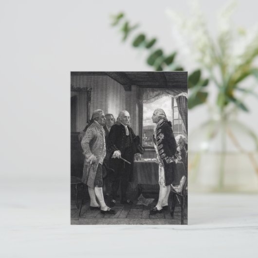 Die Friedenskonferenz auf der Insel Staten Postkarte (Stehend Vorderseite)