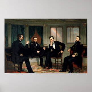 Die Friedensstifter sind Lincoln historische Print Poster