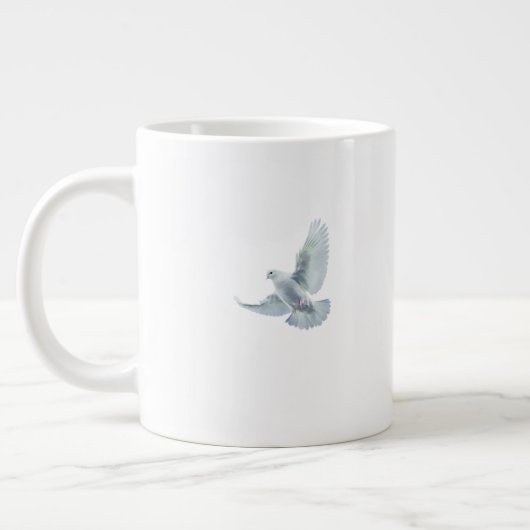 Die Friedenstaube Jumbo-Tasse (Links)