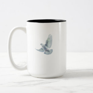 Die Friedenstaube Zweifarbige Tasse