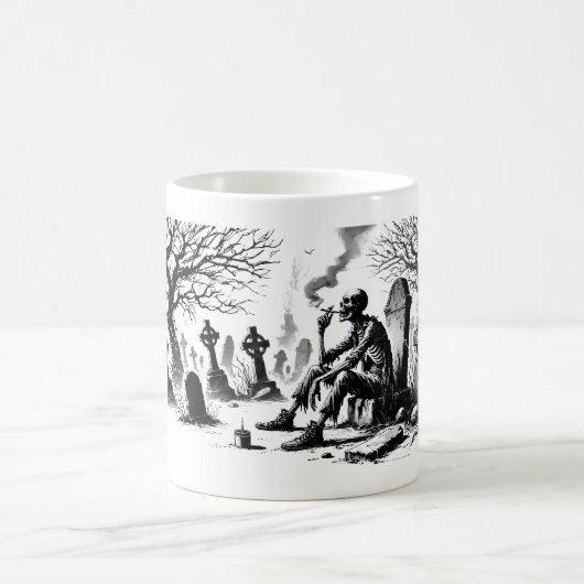Die Friedhöfe Melancholy Kaffeetasse (Mittel)