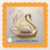 "Die Friedliche Domäne des Schwans" Untersetzer (Vorderseite)