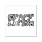 Die friedliche selbstbewusste Briefmarke Permastempel (Design)