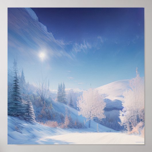 Die Friedlichen Winterhügel Poster (Vorne)