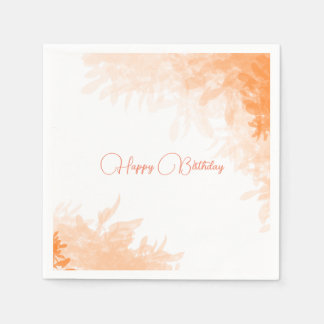 Die frischen orangefarbenen Blätter Serviette