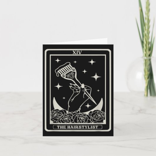Die Friseurin-Tarot-Kartenhalle Karte (Vorderseite)