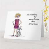 Die Frist für Beschwerden war gestern Skizze Karte (Gelbe Blume)