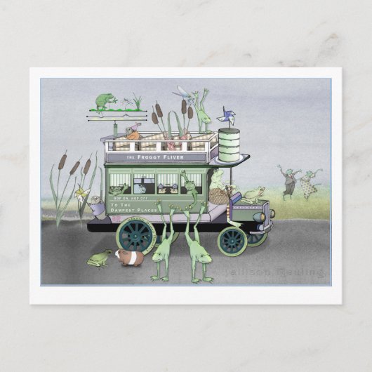 Die Frogy Fliver Omnibus-Postkarte Postkarte (Vorderseite)