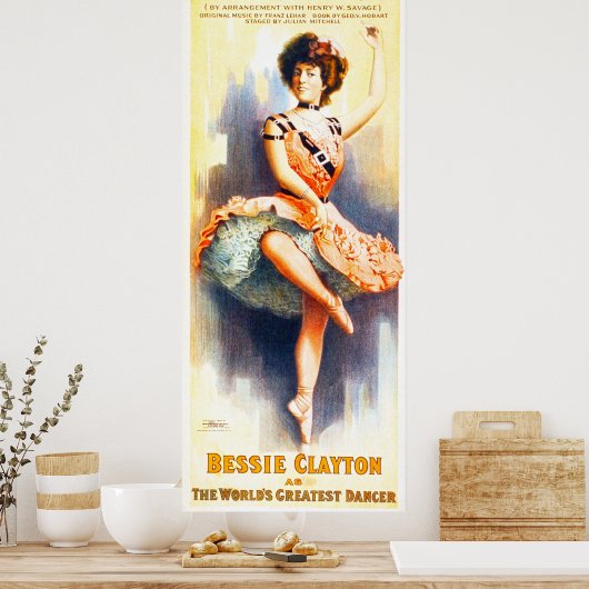 Die frohe Witwe Poster (Küche)