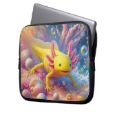 Die fröhliche Axolotl Laptopschutzhülle (Vorderseite Links)