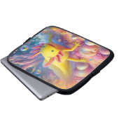 Die fröhliche Axolotl Laptopschutzhülle (Vorne Knopf)