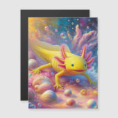 Die fröhliche Axolotl Magnetkarte (Vorne/Hinten)