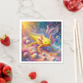 Die fröhliche Axolotl Serviette (Beispiel)