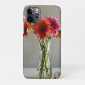 Die fröhliche Gerbera Blume + Individuelle Name Case-Mate iPhone Hülle (Rückseite)