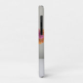 Die fröhliche Gerbera Blume + Individuelle Name Case-Mate iPhone Hülle (Hinten/Links)