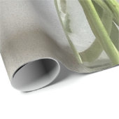 Die fröhliche Gerbera Blume + Individuelle Name Geschenkpapier (Rolleneckpunkt)