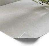 Die fröhliche Gerbera Blume + Individuelle Name Poster (Ecke)