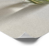 Die fröhliche Gerbera Blume + Individuelle Name Poster (Ecke)